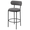  Coaster Furniture Viola 108199 Boucle Upholstered Bar Chair - Grey IMAGE 4