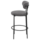 Coaster Furniture Viola 108199 Boucle Upholstered Bar Chair - Grey IMAGE 5