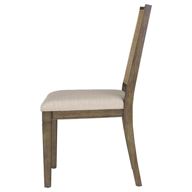  Coaster Furniture Matisse 108312 Woven Rattan Back Dining Side Chair - Brown IMAGE 5