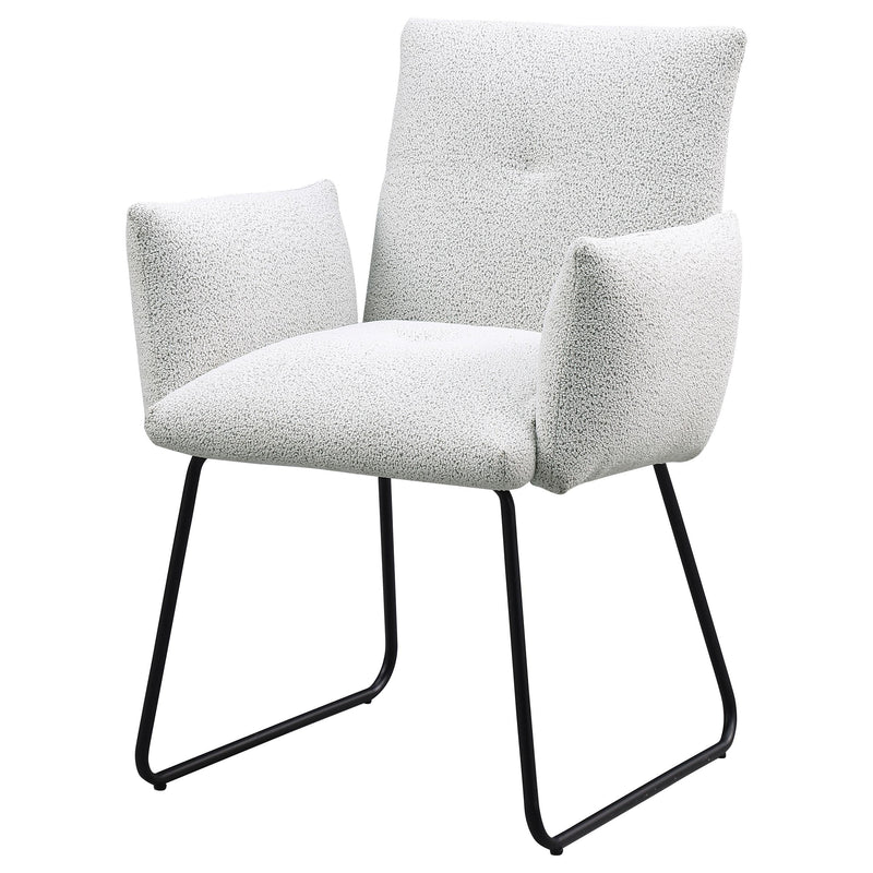  Coaster Furniture Ackland 108492 pholstered Dining Side Chair - Light Grey IMAGE 4