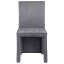  Coaster Furniture Tordera 108512 Velvet Upholstered Dining Side Chair - Grey IMAGE 3