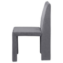  Coaster Furniture Tordera 108512 Velvet Upholstered Dining Side Chair - Grey IMAGE 5