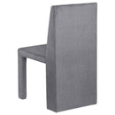  Coaster Furniture Tordera 108512 Velvet Upholstered Dining Side Chair - Grey IMAGE 6