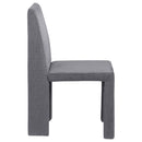  Coaster Furniture Tordera 108512 Velvet Upholstered Dining Side Chair - Grey IMAGE 8