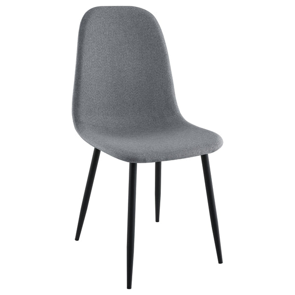  Coaster Furniture Dennison 108532 Upholstered Dining Side Chair - Grey IMAGE 1