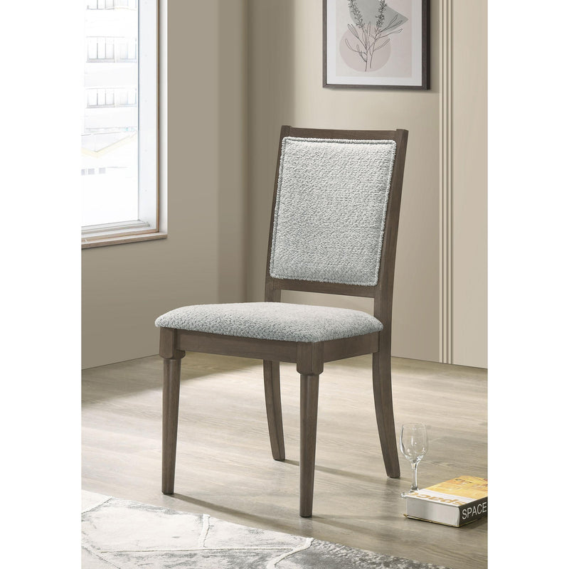  Coaster Furniture Onslow 108622 Upholstered Dining Side Chair - Dark Brown IMAGE 2