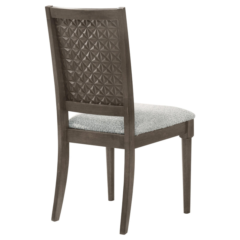  Coaster Furniture Onslow 108622 Upholstered Dining Side Chair - Dark Brown IMAGE 7