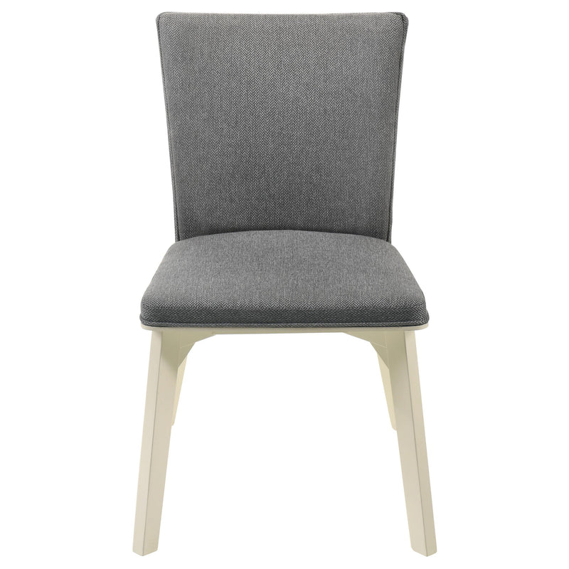  Coaster Furniture Biloxi 108682 Upholstered Dining Side Chair - Grey IMAGE 3
