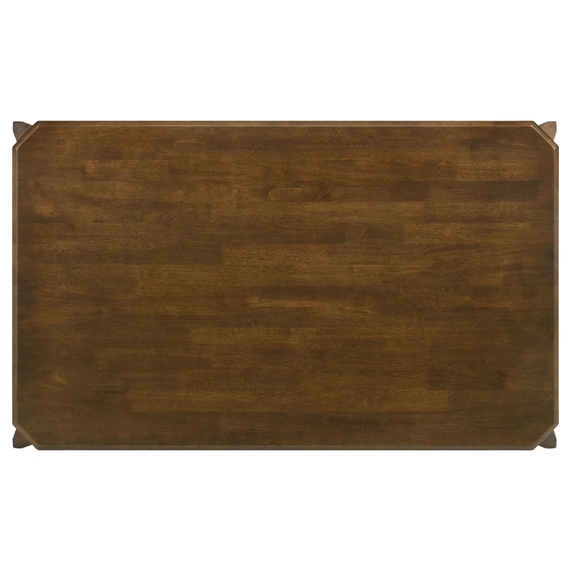  Coaster Furniture Almonte 108921 59-inch Rectangular Wood Dining Table - Dark Brown IMAGE 5