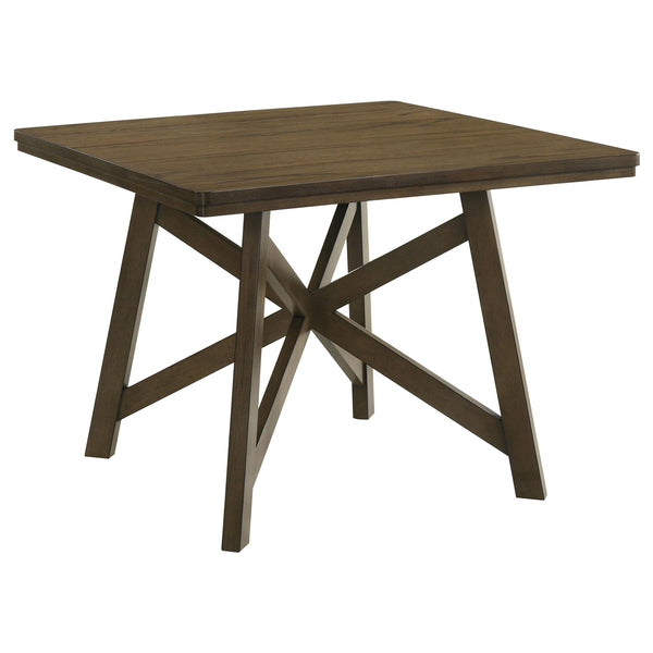  Coaster Furniture Canfield 109178 47-inch Square Counter Height Dining Table - Brown IMAGE 1