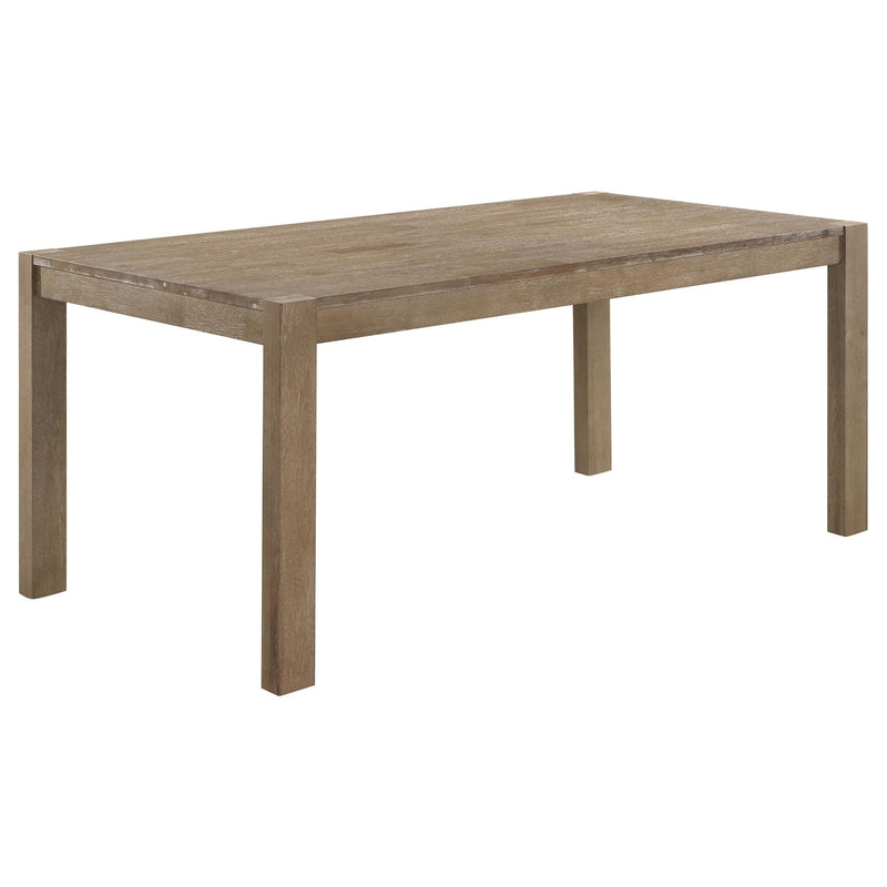  Coaster Furniture Scottsdale 109181 71-inch Solid Wood Dining Table - Washed Brown IMAGE 1