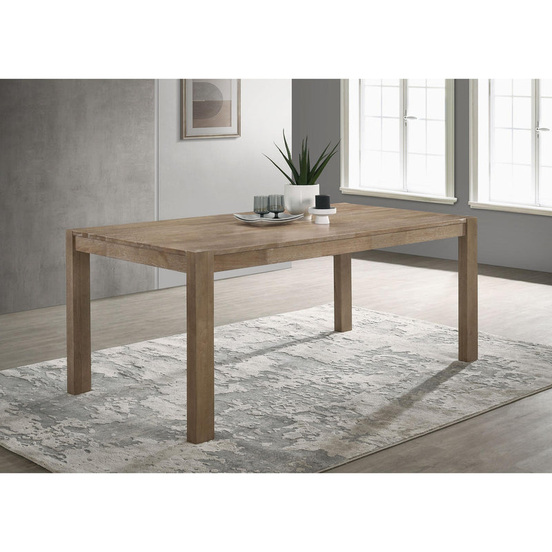  Coaster Furniture Scottsdale 109181 71-inch Solid Wood Dining Table - Washed Brown IMAGE 2