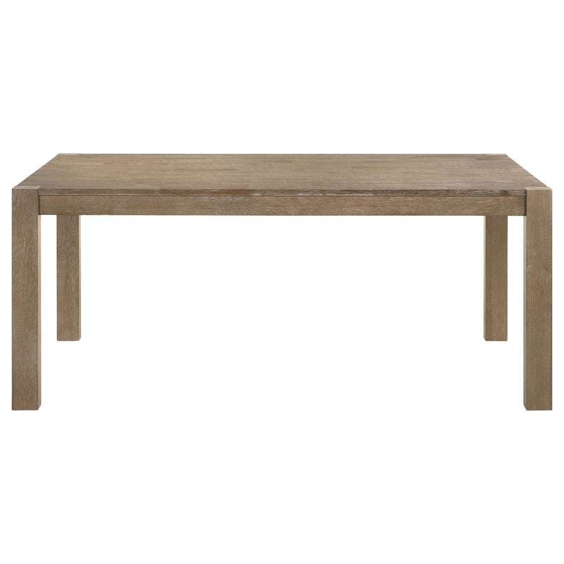  Coaster Furniture Scottsdale 109181 71-inch Solid Wood Dining Table - Washed Brown IMAGE 3
