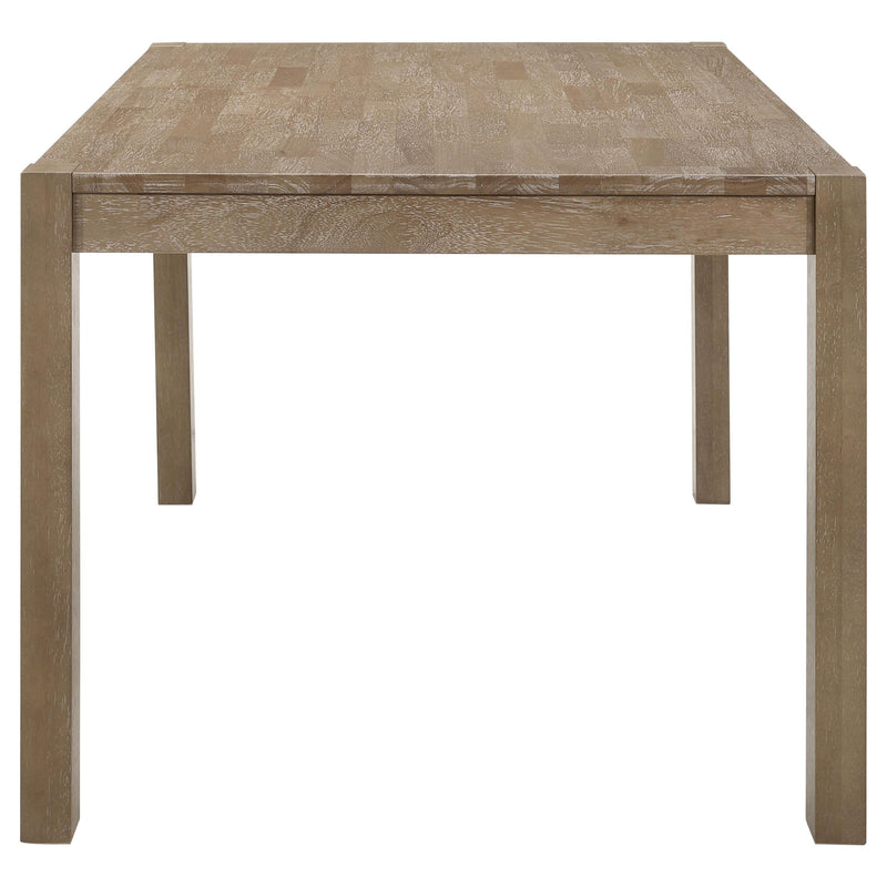 Coaster Furniture Scottsdale 109181 71-inch Solid Wood Dining Table - Washed Brown IMAGE 4