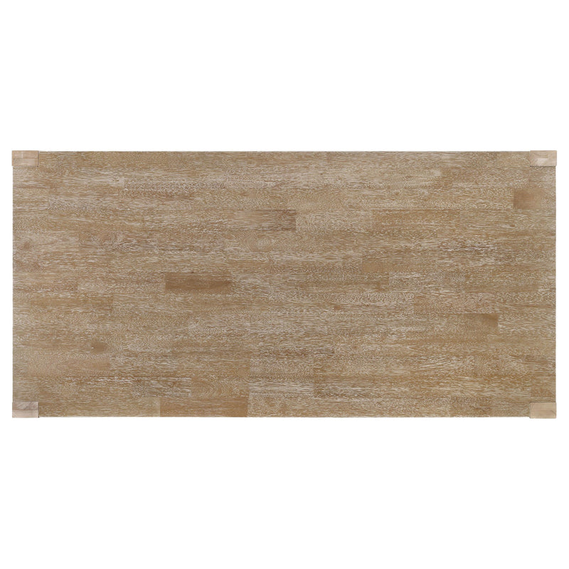  Coaster Furniture Scottsdale 109181 71-inch Solid Wood Dining Table - Washed Brown IMAGE 5