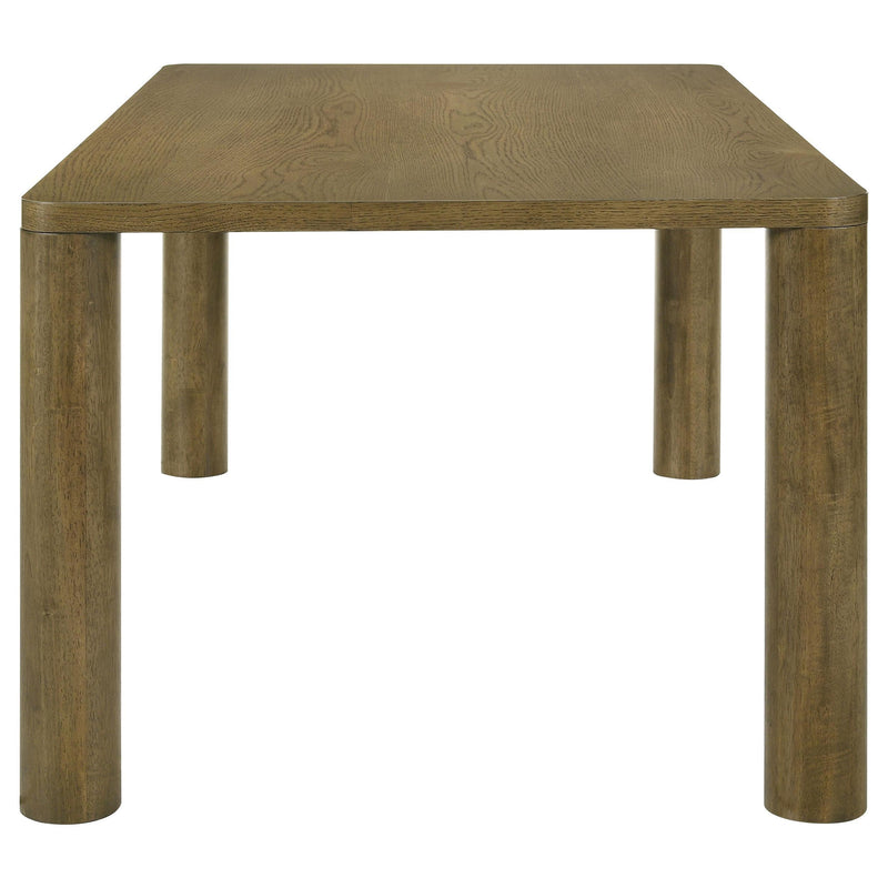  Coaster Furniture Castlewood 109351 71-inch Rectangular Wood Dining Table - Brown Oak IMAGE 4