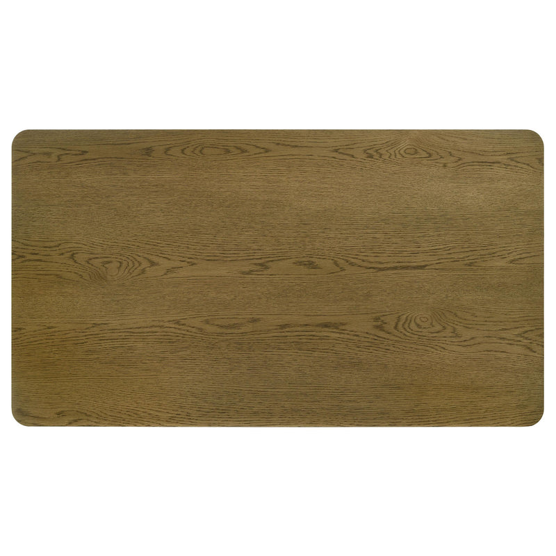  Coaster Furniture Castlewood 109351 71-inch Rectangular Wood Dining Table - Brown Oak IMAGE 5