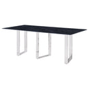  Coaster Furniture Desden 109361 79-inch Rectangular Sintered Stone Dining Table - Grey IMAGE 4
