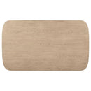  Coaster Furniture Kailani 109388 Cane Counter Height Storage Dining Table - Beige Oak IMAGE 11