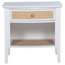  Coaster Furniture Bexhill 223472 1-Drawer Nightstand Bedside Table - White IMAGE 3