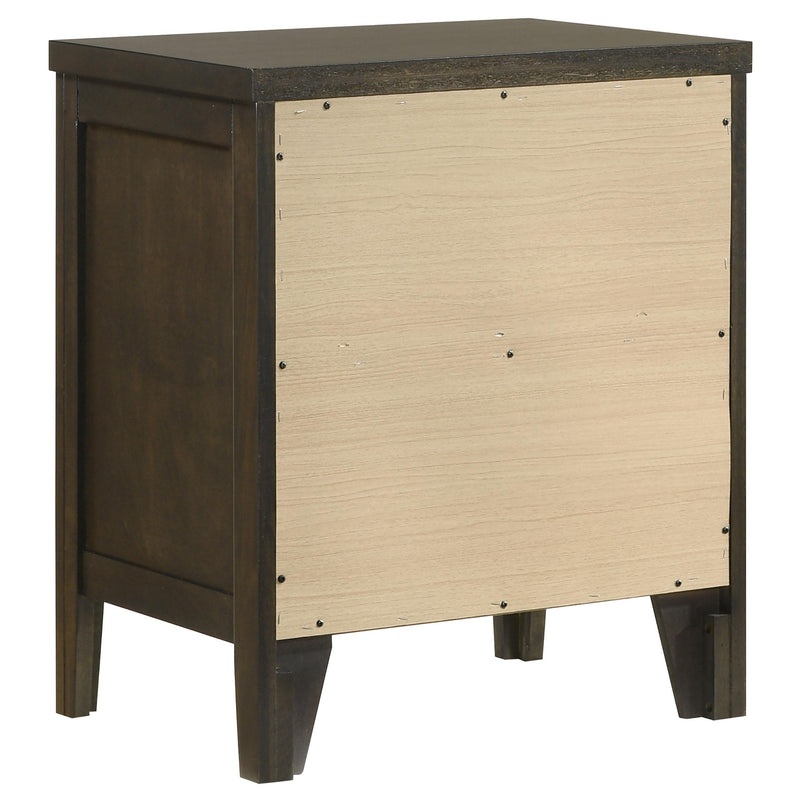  Coaster Furniture Wilkes 224422 2-Drawer Nightstand Bedside Table - Dark Cocoa IMAGE 6