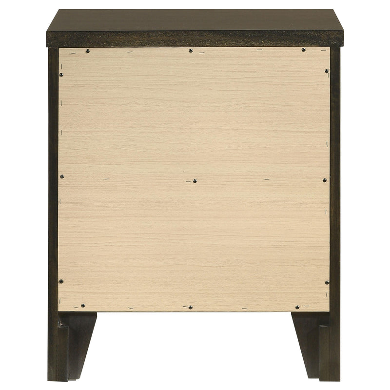  Coaster Furniture Wilkes 224422 2-Drawer Nightstand Bedside Table - Dark Cocoa IMAGE 7