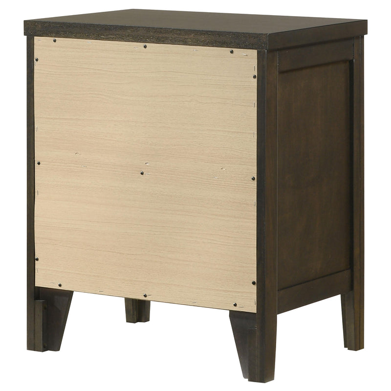  Coaster Furniture Wilkes 224422 2-Drawer Nightstand Bedside Table - Dark Cocoa IMAGE 8