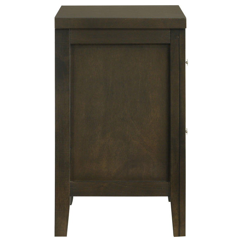  Coaster Furniture Wilkes 224422 2-Drawer Nightstand Bedside Table - Dark Cocoa IMAGE 9