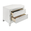  Coaster Furniture Marmore 224962 2-Drawer Nightstand Bedside Table - White IMAGE 12