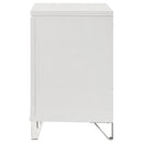  Coaster Furniture Marmore 224962 2-Drawer Nightstand Bedside Table - White IMAGE 5