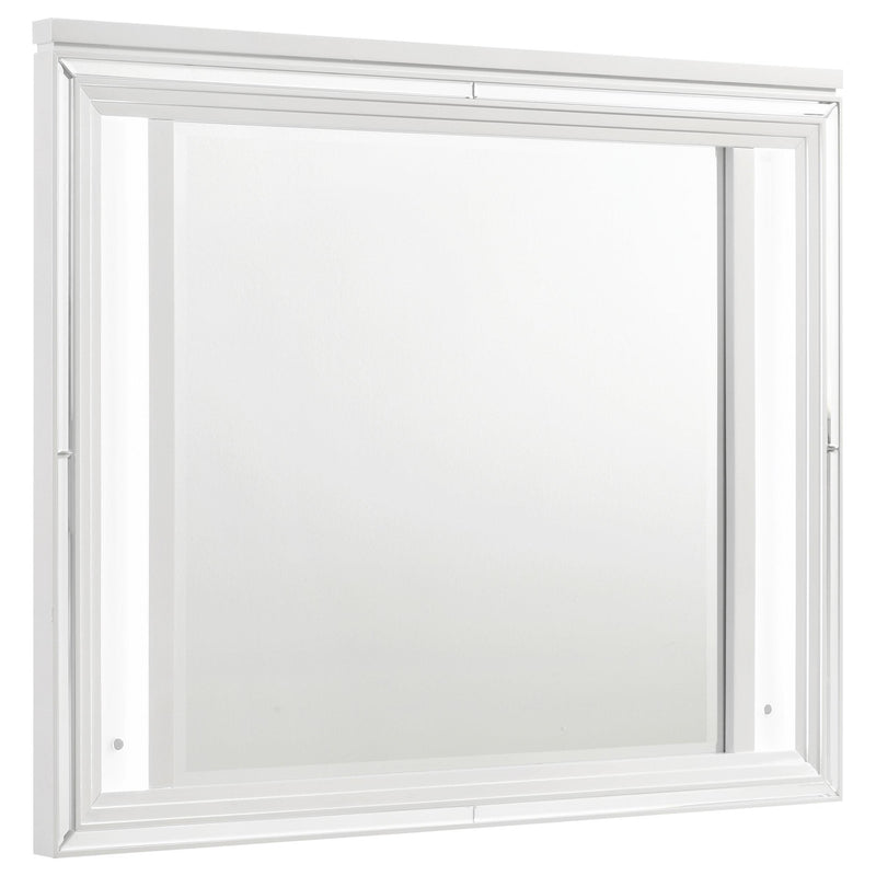  Coaster Furniture Marmore 224964 LED Dresser Mirror - White IMAGE 1