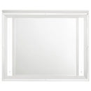  Coaster Furniture Marmore 224964 LED Dresser Mirror - White IMAGE 3