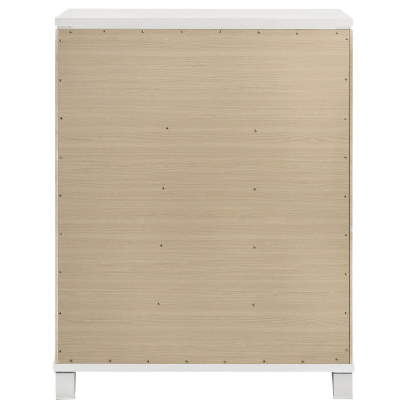  Coaster Furniture Marmore 224965 5-Drawer Bedroom Chest of Drawers - White IMAGE 7