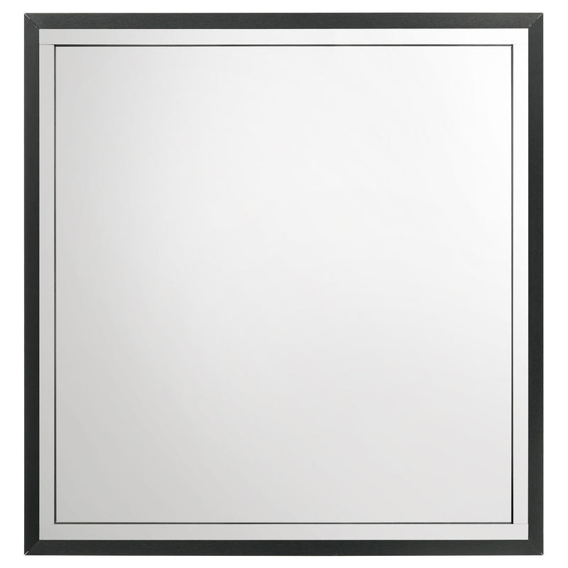  Coaster Furniture Lucia 224994 Dresser Mirror - Black IMAGE 3