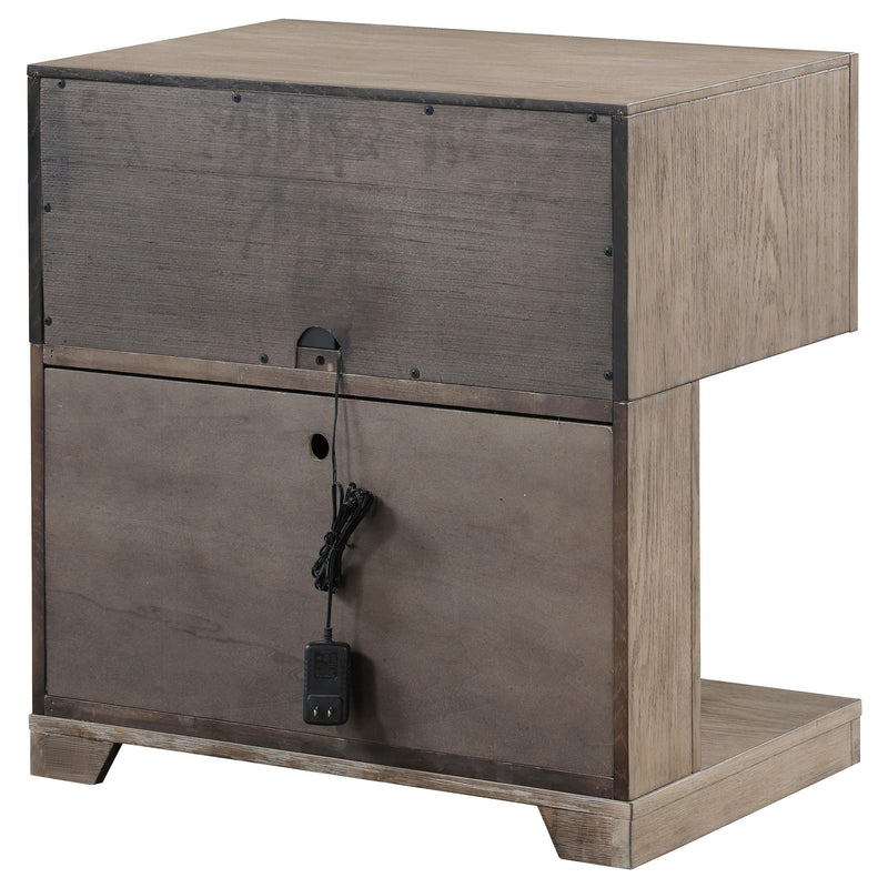  Coaster Furniture Kenora 224852 1-Drawer Nightstand Bedside Table - Barley Brown IMAGE 8