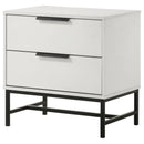  Coaster Furniture Sonora 224862 2-Drawer Nightstand Bedside Table - White IMAGE 4