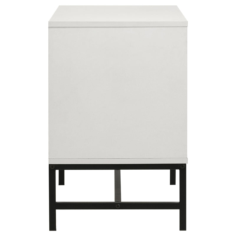  Coaster Furniture Sonora 224862 2-Drawer Nightstand Bedside Table - White IMAGE 5