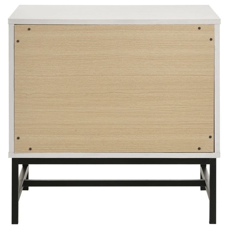  Coaster Furniture Sonora 224862 2-Drawer Nightstand Bedside Table - White IMAGE 7