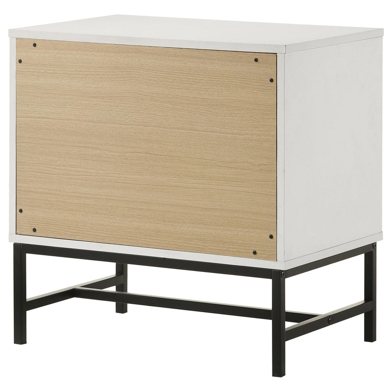  Coaster Furniture Sonora 224862 2-Drawer Nightstand Bedside Table - White IMAGE 8