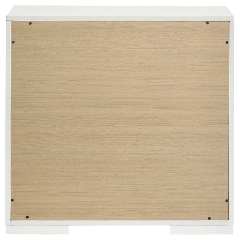  Coaster Furniture Ives 224942 2-Drawer Nightstand Bedside Table - White High Gloss IMAGE 7