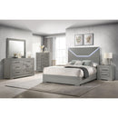  Coaster Furniture Ives 224972 2-Drawer Nightstand Bedside Table - Grey High Gloss IMAGE 11