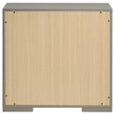  Coaster Furniture Ives 224972 2-Drawer Nightstand Bedside Table - Grey High Gloss IMAGE 7