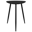  Coaster Furniture Odessa 707917 Triangular Solid Wood End Table - Black IMAGE 3