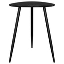  Coaster Furniture Odessa 707917 Triangular Solid Wood End Table - Black IMAGE 7