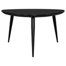  Coaster Furniture Odessa 707918 Triangular Solid Wood Coffee Table - Black IMAGE 3