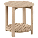  Coaster Furniture Fowler 710287 1-shelf Round Engineered Wood Side End Table - Natural IMAGE 1