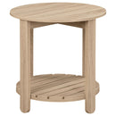  Coaster Furniture Fowler 710287 1-shelf Round Engineered Wood Side End Table - Natural IMAGE 3