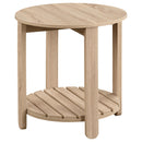  Coaster Furniture Fowler 710287 1-shelf Round Engineered Wood Side End Table - Natural IMAGE 4