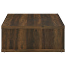  Coaster Furniture Frisco 710508 Square Engineered Wood Coffee Table - Dark Pine IMAGE 5