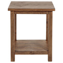  Coaster Furniture Payne 710546 Wood End Table with Shelf - Distressed Brown IMAGE 2